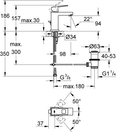 ��������� Grohe Eurocube 23127000 ��� ��������