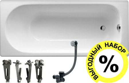 �������� ����� Jacob Delafon Soissons 170x70 + ����� � ����-�������