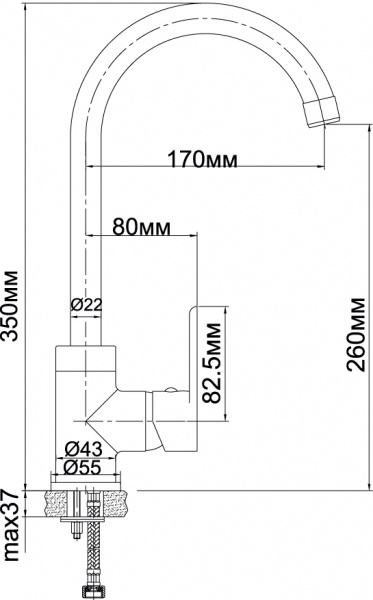 ��������� Aquanet Massima SD21125 ��� �������� �����
