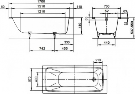 �������� ����� Kaldewei Cayono 749 � ��������� Easy-Clean