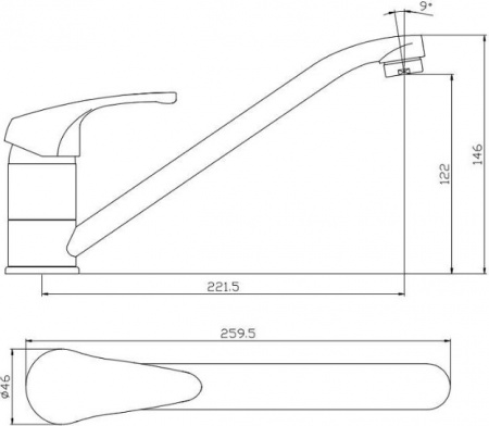 ��������� Aquanet Practic AF100-40� ��� �������� �����