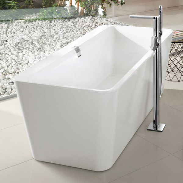 ��������� ����� Villeroy & Boch Squaro Edge 12 UBQ180SQE7PDV-RW 180x80, ����-�������, stone white