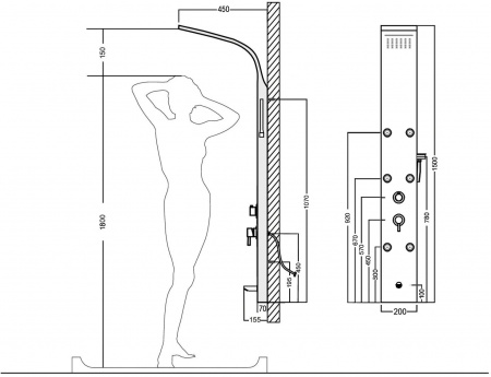 ������� ������ Aquanet Galaxy White AP40-03