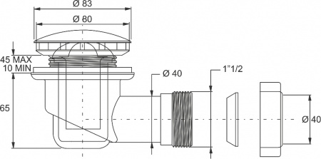 ����� ��� ������� Bonomini 5890CR80B2WZ