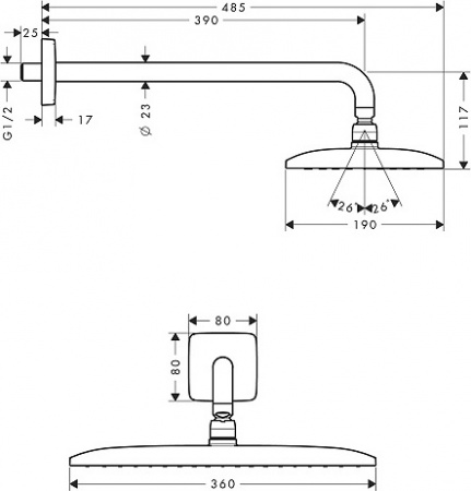 ������� ��� Hansgrohe Raindance E Air 27376000