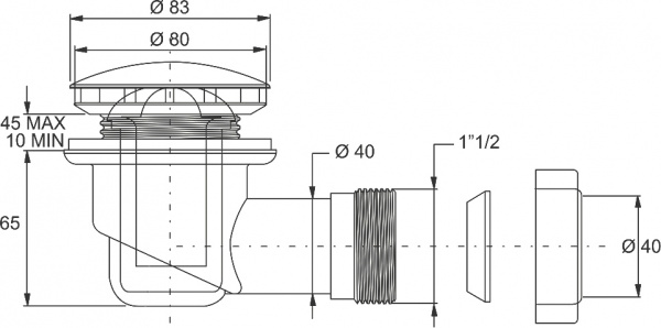 ����� ��� ������� Bonomini 5890CR80B2WZ