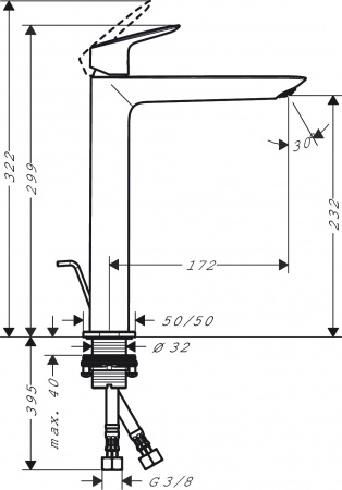 ��������� Hansgrohe Logis Fine 240 71257000 ��� ��������, ����