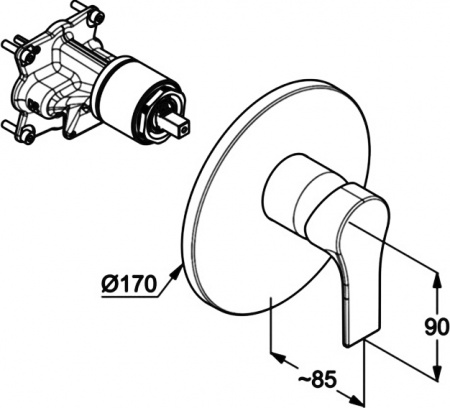 ��������� Kludi Zenta SL 486550565 ��� ����