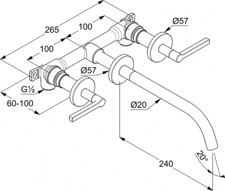 ��������� Kludi Nova Fonte Puristic 201460515 � ���������� ������, ��� ��������