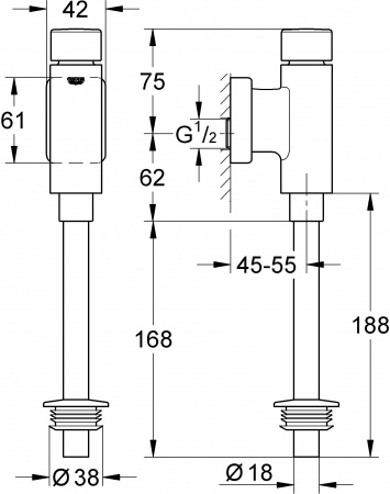 ������� ���������� ��� ��������� Grohe Rondo 37339000