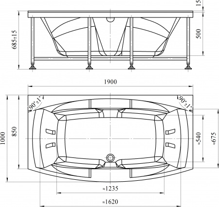 ��������� ����� Radomir ����� 1-01-0-0-1-036 190x100