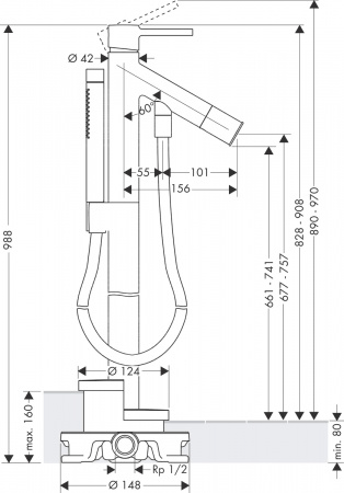 ��������� Axor Starck 10456990 ���������, ������������ ������