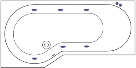 ��������� ����� Excellent Be Spot WAEX.BSL16.SOFT 160x80 L