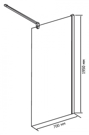 ������� ����������� RGW Walk In WA-01 1200x1950 ������� ����, ������ ������