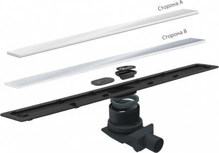   Pestan Confluo Frameless Line 300 white glass