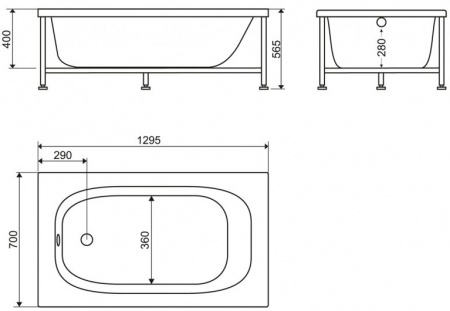 ��������� ����� BelBagno BB101 130x70