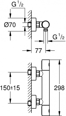 ��������� Grohe Grohtherm 1000 Cosmopolitan 34065EN2 ��� ����