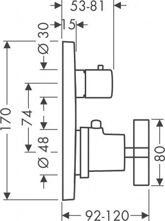 ��������� Axor Citterio 39725000 ��� ����� � �����, ����