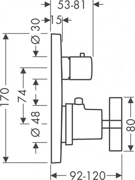 ��������� Axor Citterio 39725000 ��� ����� � �����, ����