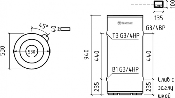 ��������������� Thermex Round Plus IR 150 V