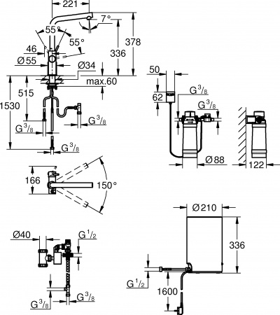  Grohe Red II Duo 30327001   ,  