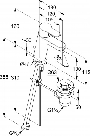 ��������� Kludi Pure&Easy 371900565 ��� ��������