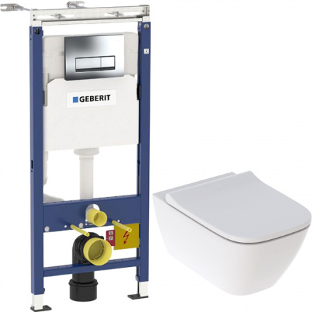 ��������  ������� ����������� ��� �������� Geberit Duofix ���������� 458.125.21.1 4 � 1 � ������� ����� + ������ ��������� Geberit Smyle Square