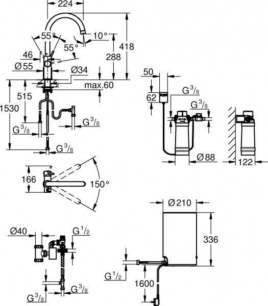��������� Grohe Red II Duo 30083DC1 ��� �������� �����, � ����������������