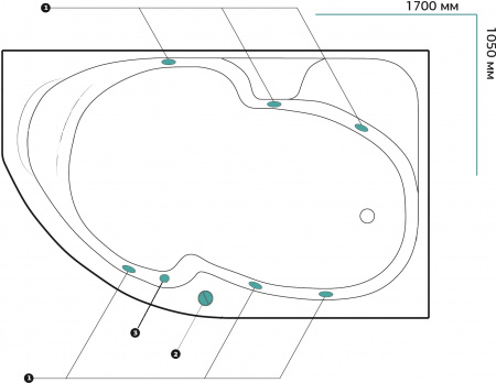 ��������� ����� Marka One Diana 01��1710����� ������, 170x105 R