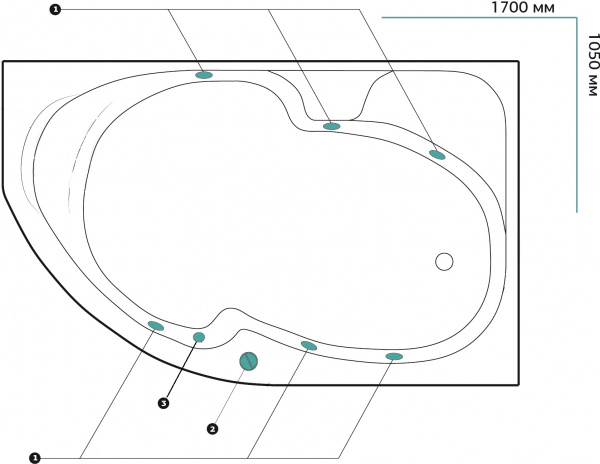 ��������� ����� Marka One Diana 01��1710����� ������, 170x105 R