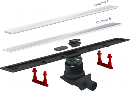   Pestan Confluo Frameless Line 550 white glass