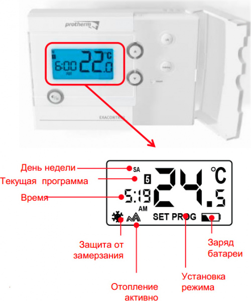 ��������� ��������� Protherm Exacontrol 7