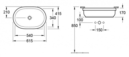 �������� Villeroy & Boch Architectura 4176 60 01 alpin