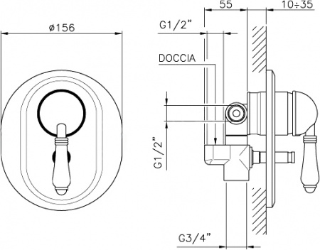 ��������� Nicolazzi Signal 3460CR75 � ���������� ������, ��� ����� � �����, ����