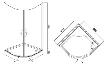 ������� ������ Am.Pm Bliss L 90x90 ��