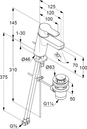 ��������� Kludi Pure&Easy 373820565 ��� ��������