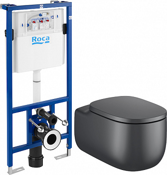 �������� ������ ��������� Roca Beyond 3460B7640 onix � �������-�������� + ������� ����������� ��� �������� Roca DUPLO WC 890090020