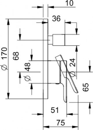 ��������� Villeroy & Boch O.novo TVS10435300061 ��� ����� � �����