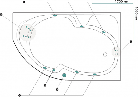 ��������� ����� Marka One Diana 01��1710����� �������, 170x105 R