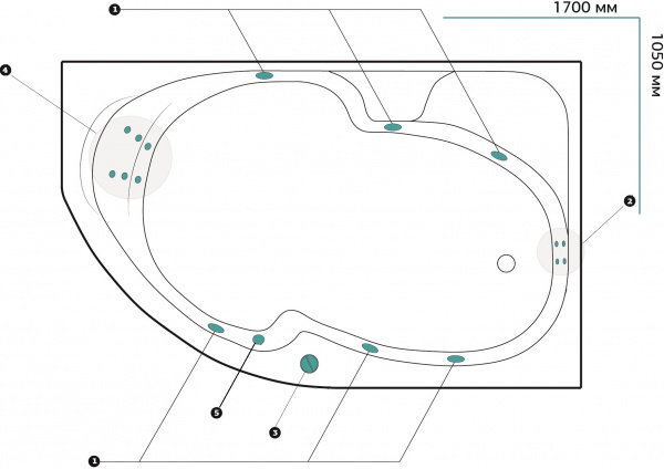 ��������� ����� Marka One Diana 01��1710����� �������, 170x105 R