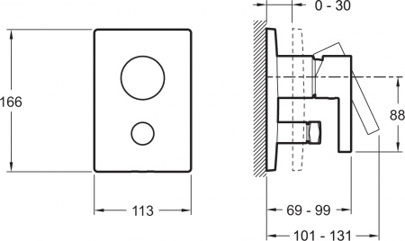 ��������� Jacob Delafon Stillness E98723-CP ��� ����� � �����