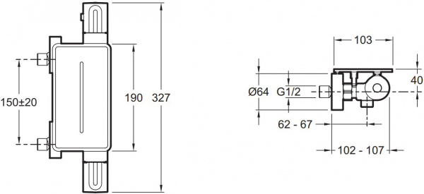 ��������� Jacob Delafon Metro E21767-CP ��� ���� � ������