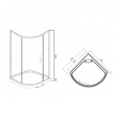 ������� ������ Am.Pm Bliss L Solo Slide 90 ������� ������� ����, ������ ����������