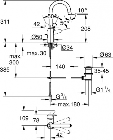 ��������� Grohe Eurosmart 23537003 ��� ��������