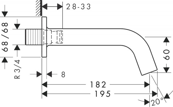 ����� Axor Citterio M 34410000 ��� �����