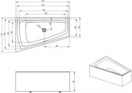 ��������� ����� Riho Still Smart Elite R, 170x110