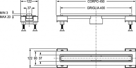   Bonomini Canalissima 6825WL40SWZ 40 