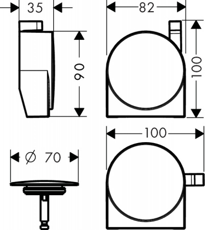 ����-������� Hansgrohe Exafill S 58113000 � ����������� ���������