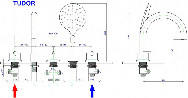 ��������� Royal Bath Tudor RB104 �� ���� �����