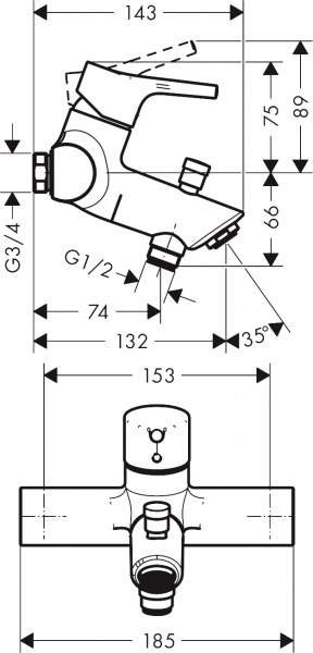 ��������� Hansgrohe Talis S 72401000 ��� ����� � �����
